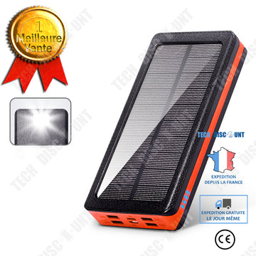 Banque de puissance mobile extérieure de banque de puissance solaire de grande capacité 30000 mAh pour le camping étudiant